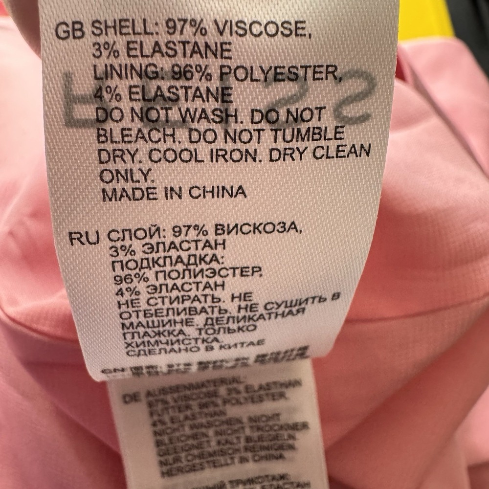 NEW $480 REISS Imogen Sleeveless Ruched Midi Dress in Pink Fitted Side Slit US 4 - Picture 7 of 14